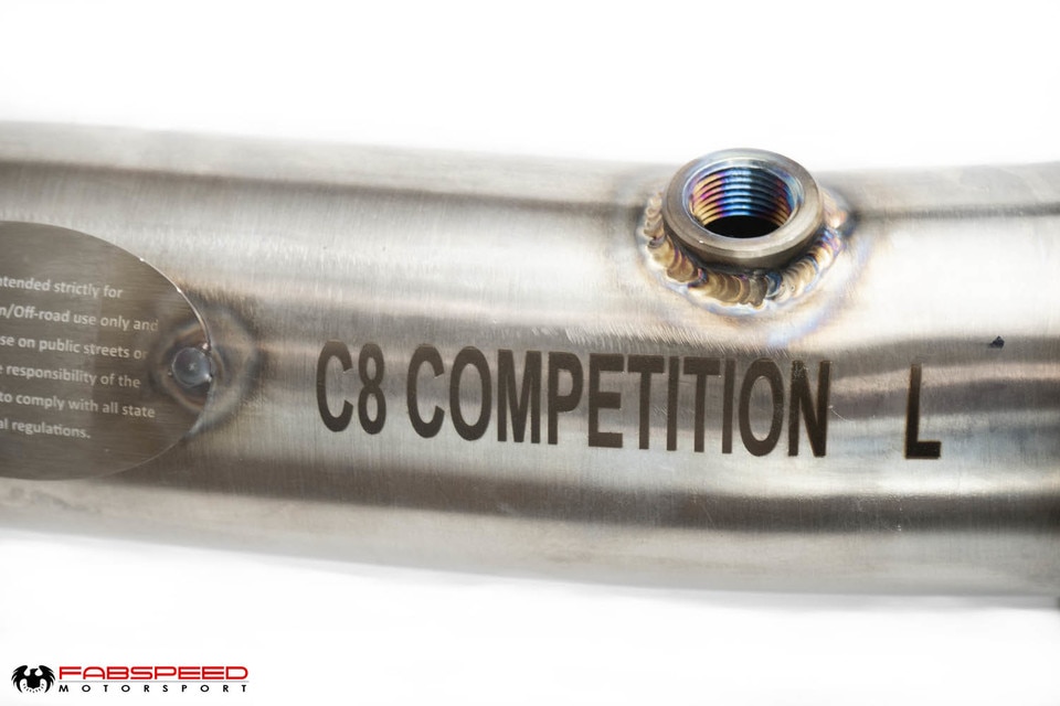 Fabspeed Chevrolet Corvette C8 Cat Bypass Pipes - Image 4