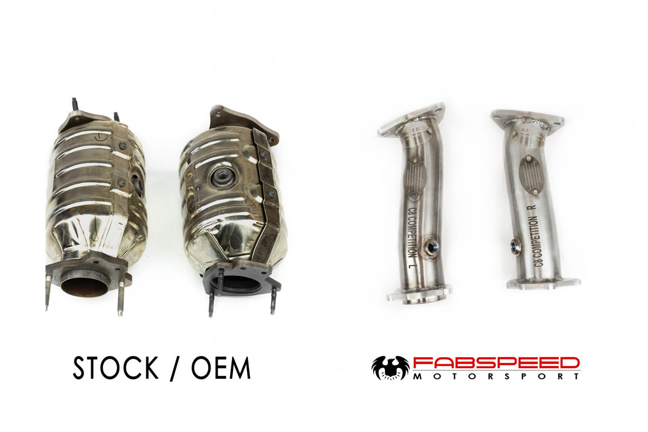 Fabspeed Chevrolet Corvette C8 Cat Bypass Pipes - Image 5